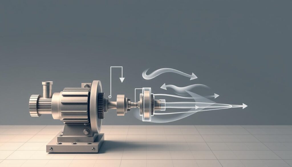 A detailed technical illustration of a steam engine's energy transfer diagram, captured in a clean, technical style. The foreground showcases the engine's key components, such as the piston, crankshaft, and connecting rod, with precise mechanical details. The middle ground depicts the energy flow, visualized through dynamic arrows and fluid movements, highlighting the conversion of steam power into rotational motion. The background features a minimalist, grid-like layout, providing a sense of structure and engineering precision. Soft, directional lighting emphasizes the three-dimensional forms, creating depth and highlighting the intricate mechanisms. The overall tone is one of scientific accuracy and technical elegance, suitable for the "Guided Step-by-Step Visualization" section of the article. A detailed technical illustration of a steam engine's energy transfer diagram, captured in a clean, technical style. The foreground showcases the engine's key components, such as the piston, crankshaft, and connecting rod, with precise mechanical details. The middle ground depicts the energy flow, visualized through dynamic arrows and fluid movements, highlighting the conversion of steam power into rotational motion. The background features a minimalist, grid-like layout, providing a sense of structure and engineering precision. Soft, directional lighting emphasizes the three-dimensional forms, creating depth and highlighting the intricate mechanisms. The overall tone is one of scientific accuracy and technical elegance, suitable for the "Guided Step-by-Step Visualization" section of the article.