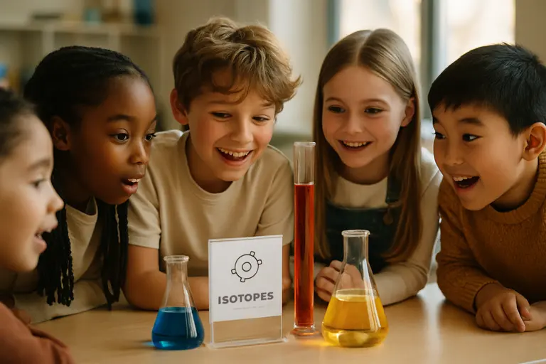 Children graph bead counts on paper while comparing ratios at a table